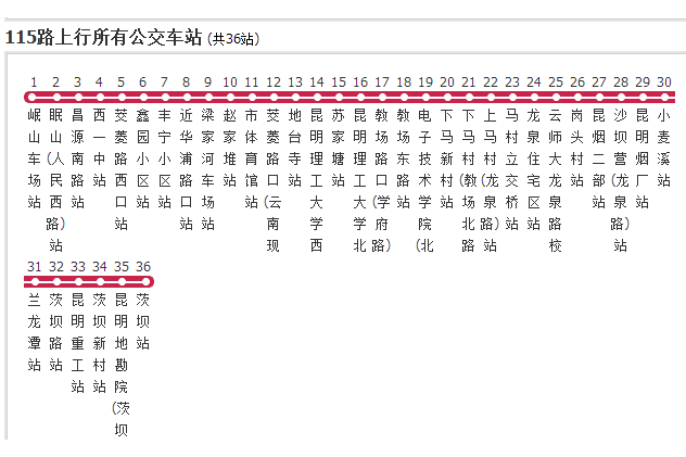 昆明公交115路