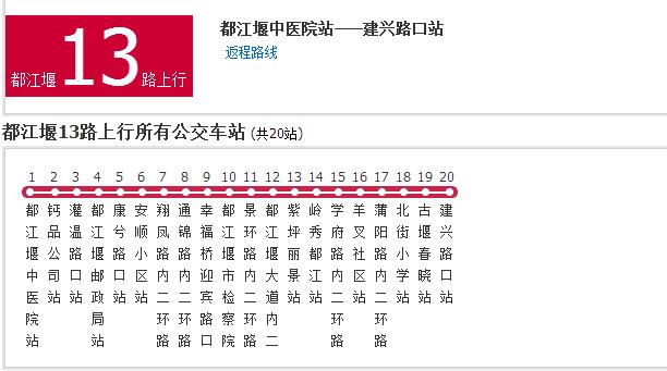 都江堰公交13路