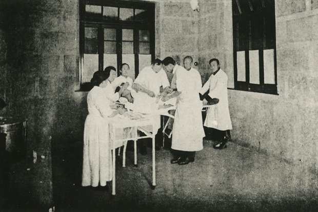1920年，南通醫院的解剖室