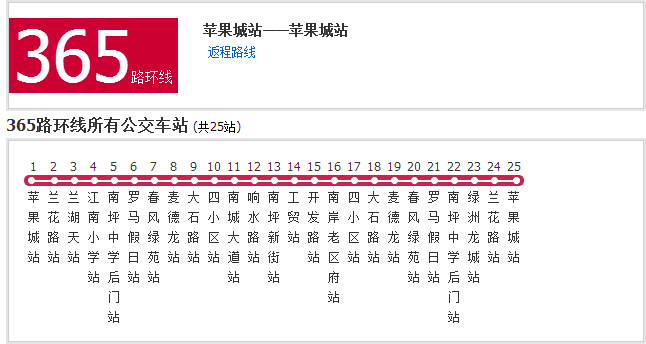 重慶公交365路環線