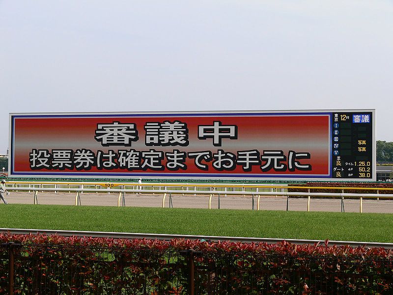 東京競馬場大銀幕(2007年5月拍攝)