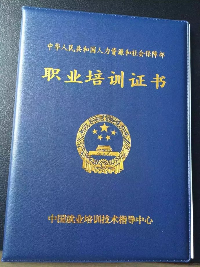 《職業培訓證書》