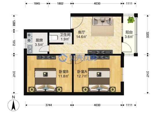 共和苑戶型圖