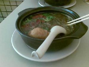 肉片冬粉湯