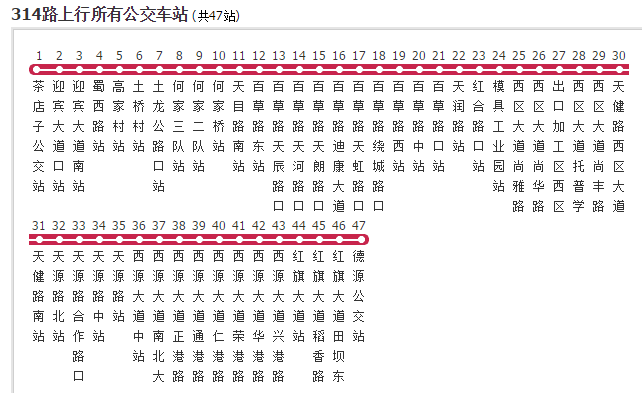 成都公交314路