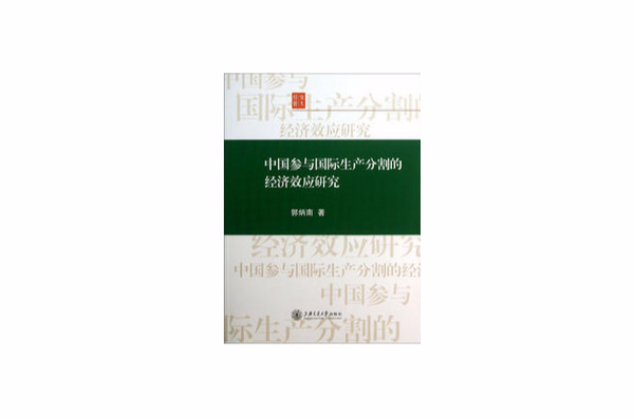 中國參與國際生產分割的經濟效應研究