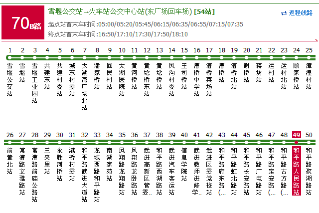 常州公交70B路