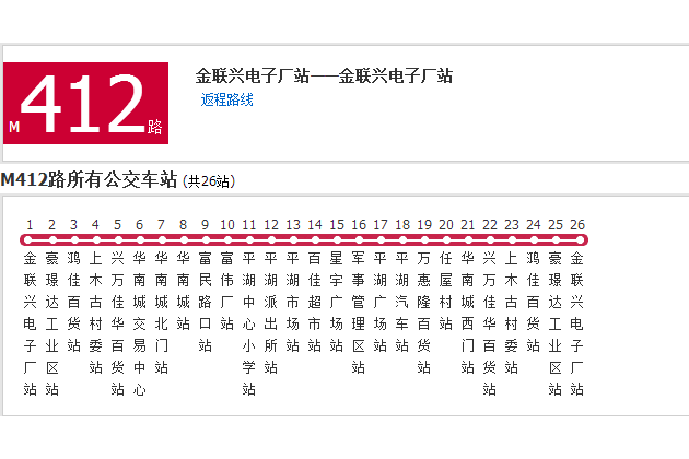 深圳公交M412路