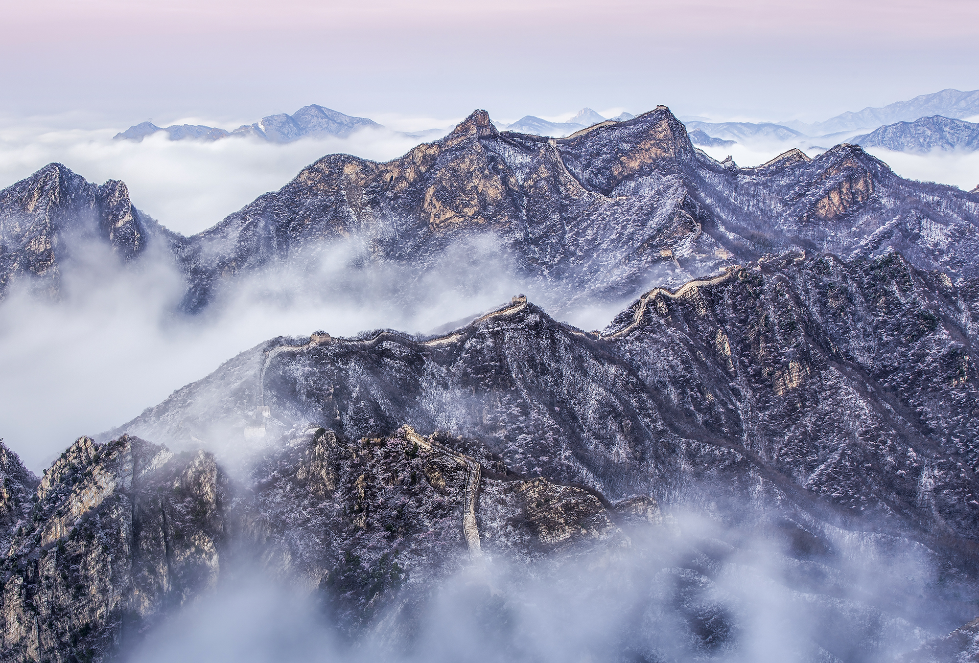 長城雪景