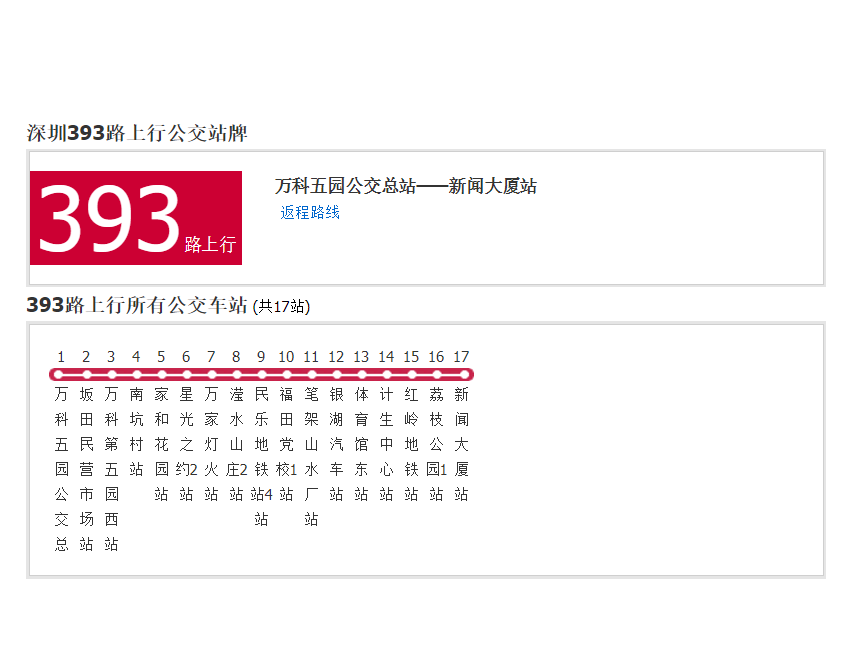 深圳公交393路