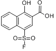 4-氟磺醯基-1-羥基-2-萘甲酸