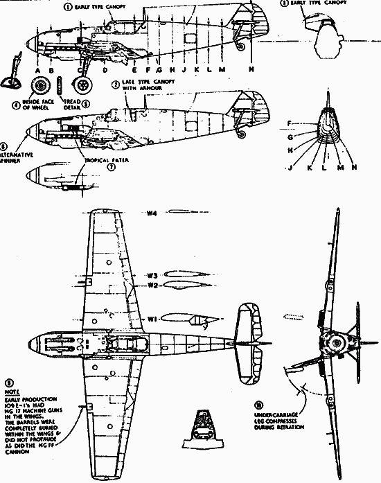 Bf-109E7戰鬥機