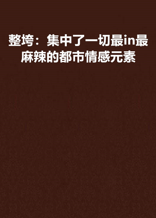 整垮：集中了一切最in最麻辣的都市情感元素