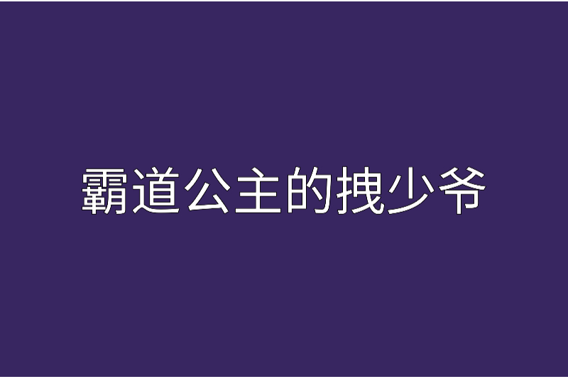 霸道公主的拽少爺