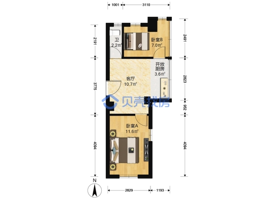 梓元崗路梓元東一街戶型圖