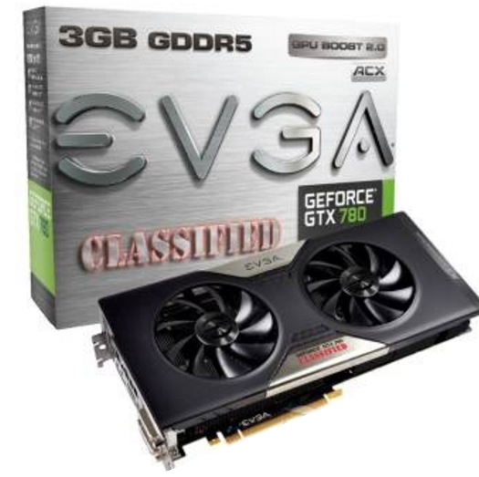 EVGA GTX 780 3G Dual Classified w/ACX Cooler