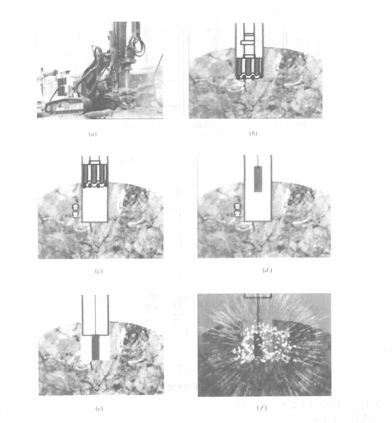 混凝土防滲牆槽孔爆破輔助成槽工法