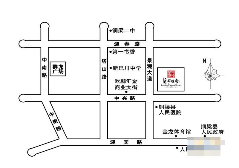 蘭亭雅舍交通圖