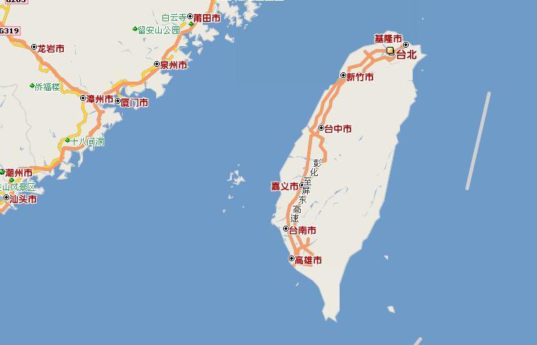 台灣圖附澎湖群島圖