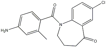 1-（4-氨基-2-甲基苯甲醯基）-7-氯-1,2,3,4-四氫-5H-1-苯並氮雜卓-5-酮