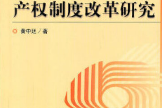 農村集體經濟產權制度改革研究(2007年新華出版社出版的圖書)