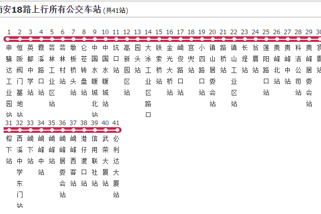 南安公交18路