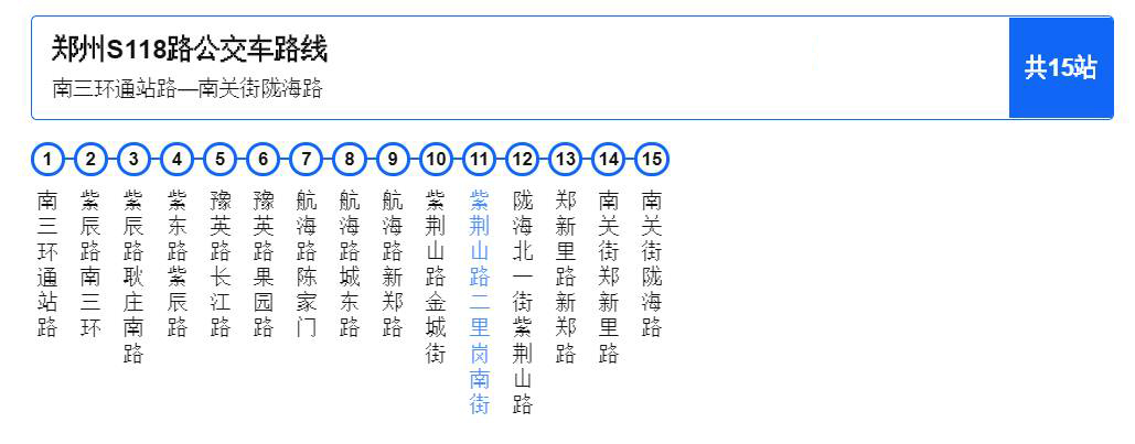 鄭州公交S118路