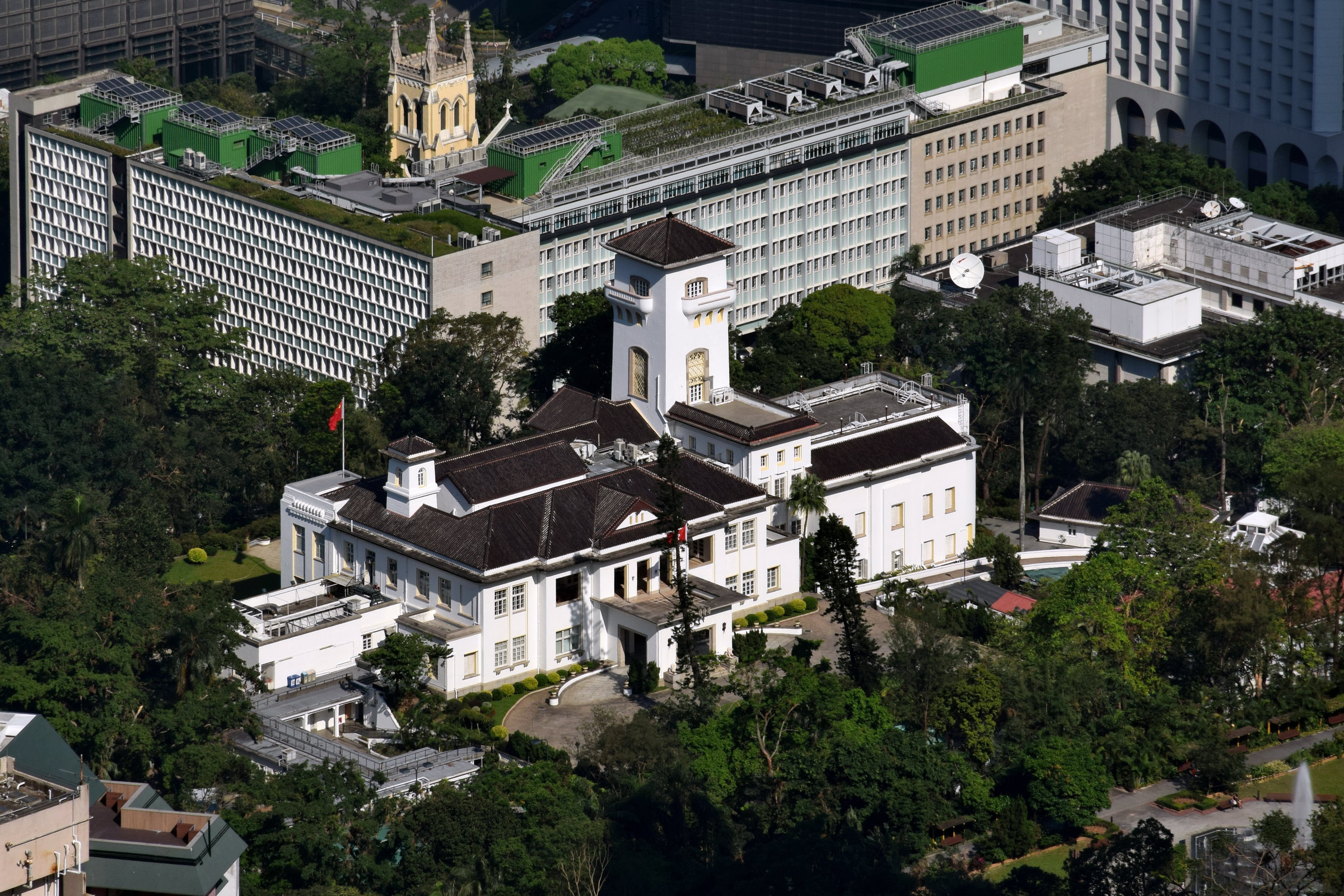 俯瞰香港禮賓府