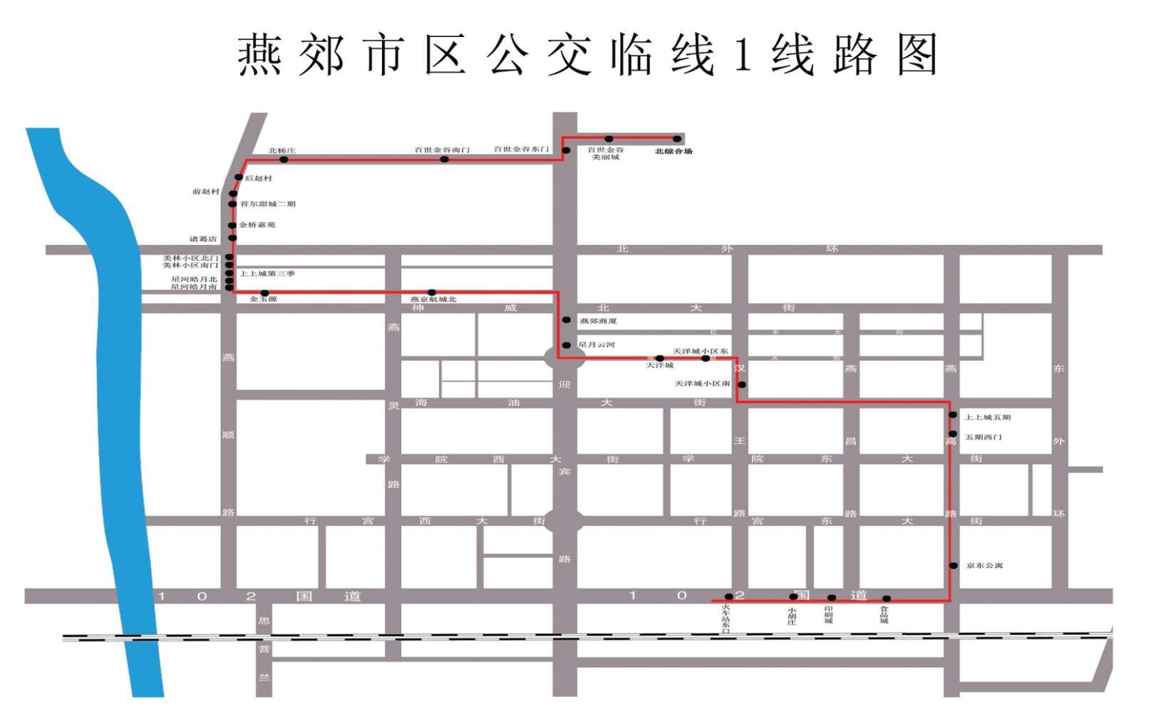 燕郊公交臨線1路