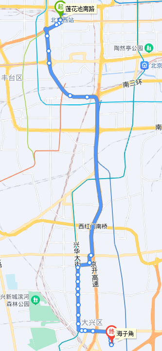 北京公交968路