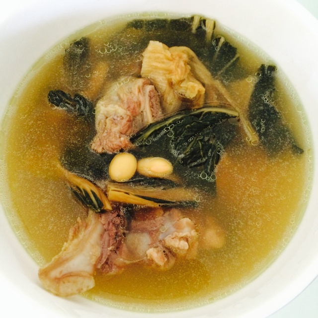 菜乾黃豆排骨湯