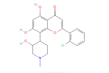 2-（2-氯苯基）-5,7-二羥基-8-[(3S,4R)-3-羥基-1-甲基-4-哌啶基]苯並吡喃-4-酮