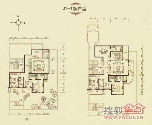 四室四廳三衛戶型圖