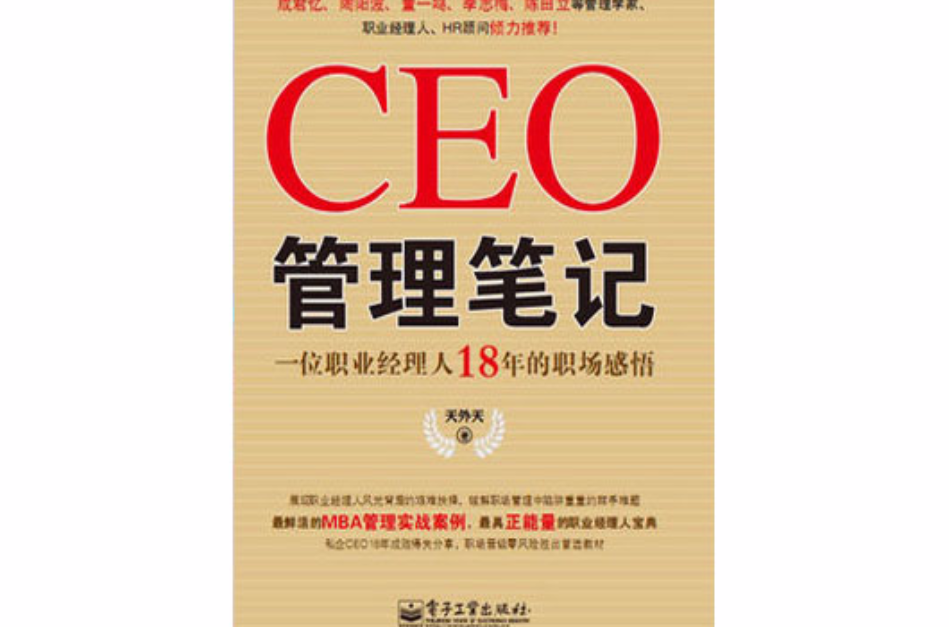 CEO管理筆記：一位職業經理人18年的職場感悟