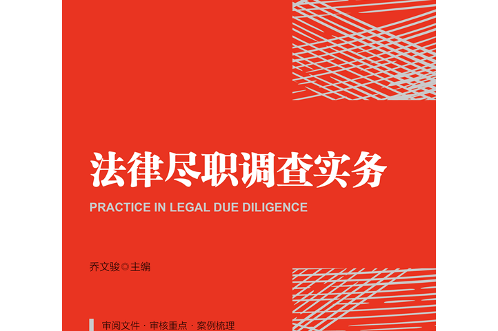 法律盡職調查實務(北京大學出版社2021年出版圖書)