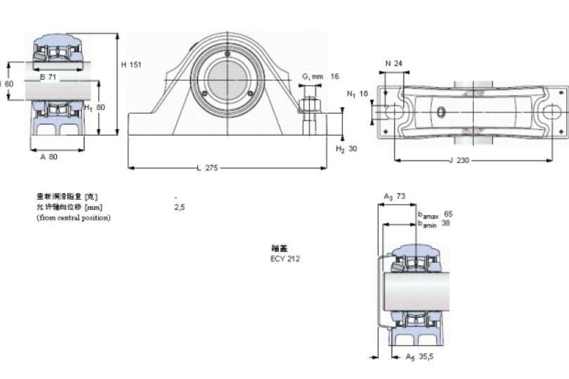 SKF SYNT60LW軸承