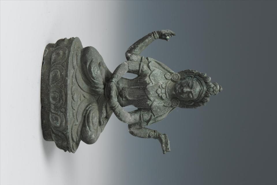 民國藏傳佛教般若佛母銅造像