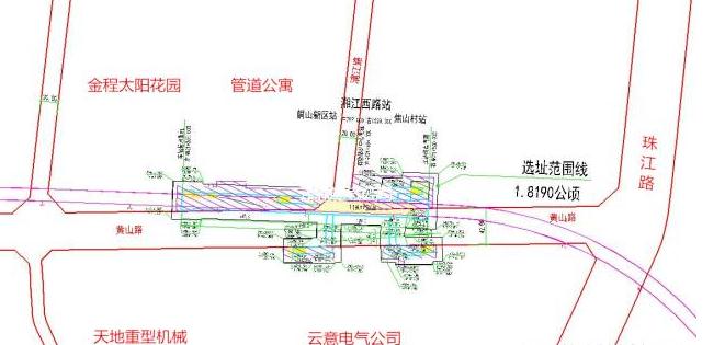 浦江路站位置及結構