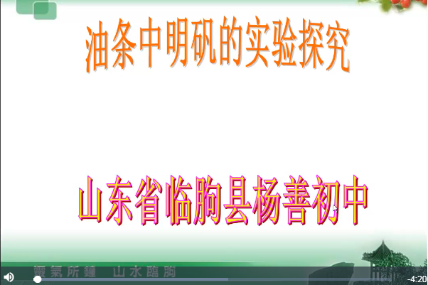 油條中明礬的實驗探究