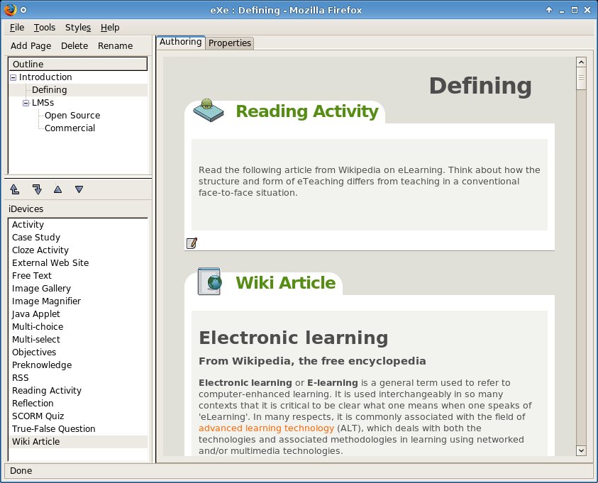 eLearning XHTML editor