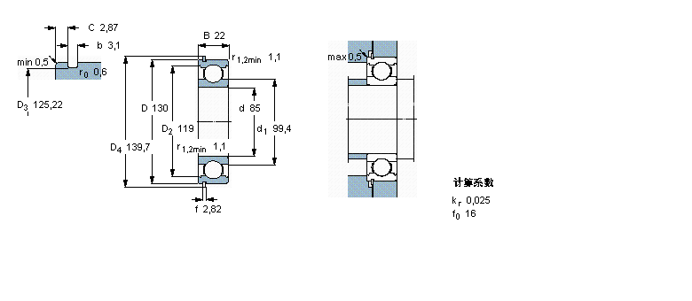 SKF 6017N軸承