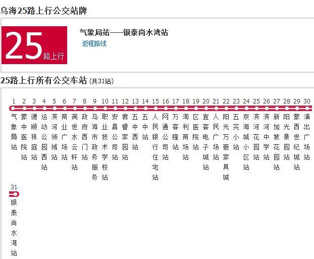 烏海公交25路