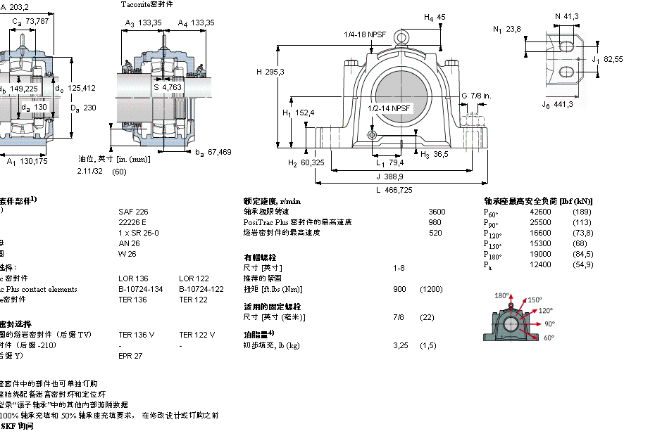 SKF SAF22226軸承