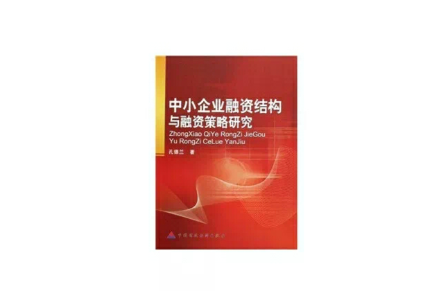 中小企業融資結構與融資策略研究