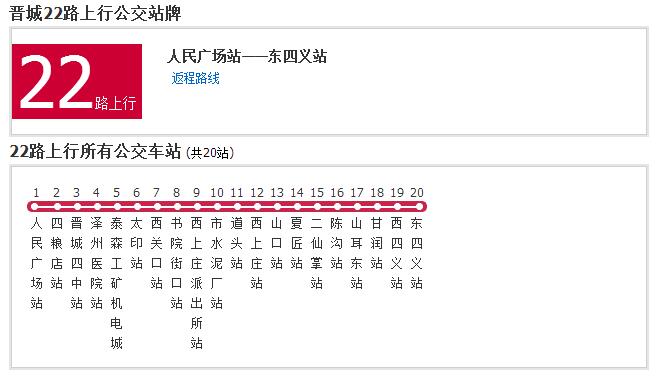 晉城公交22路