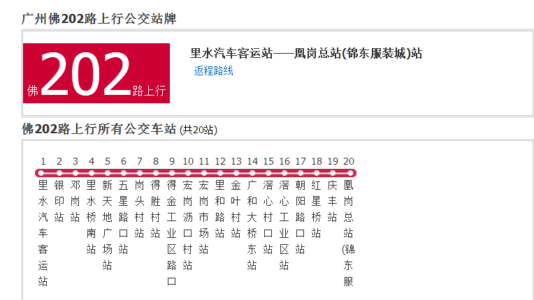 廣州公交佛202路