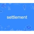 settlement