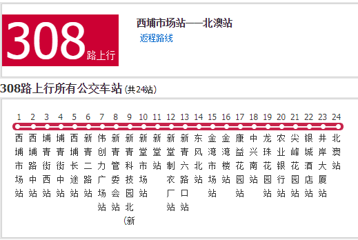 珠海公交308路