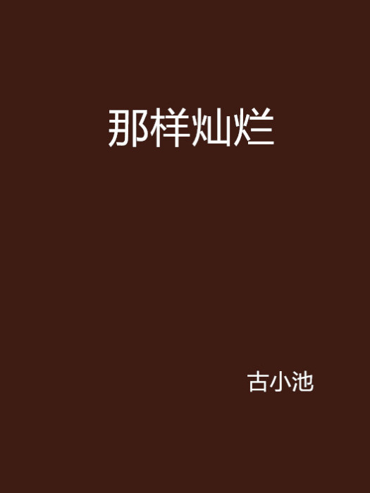 那樣燦爛(小說名稱)