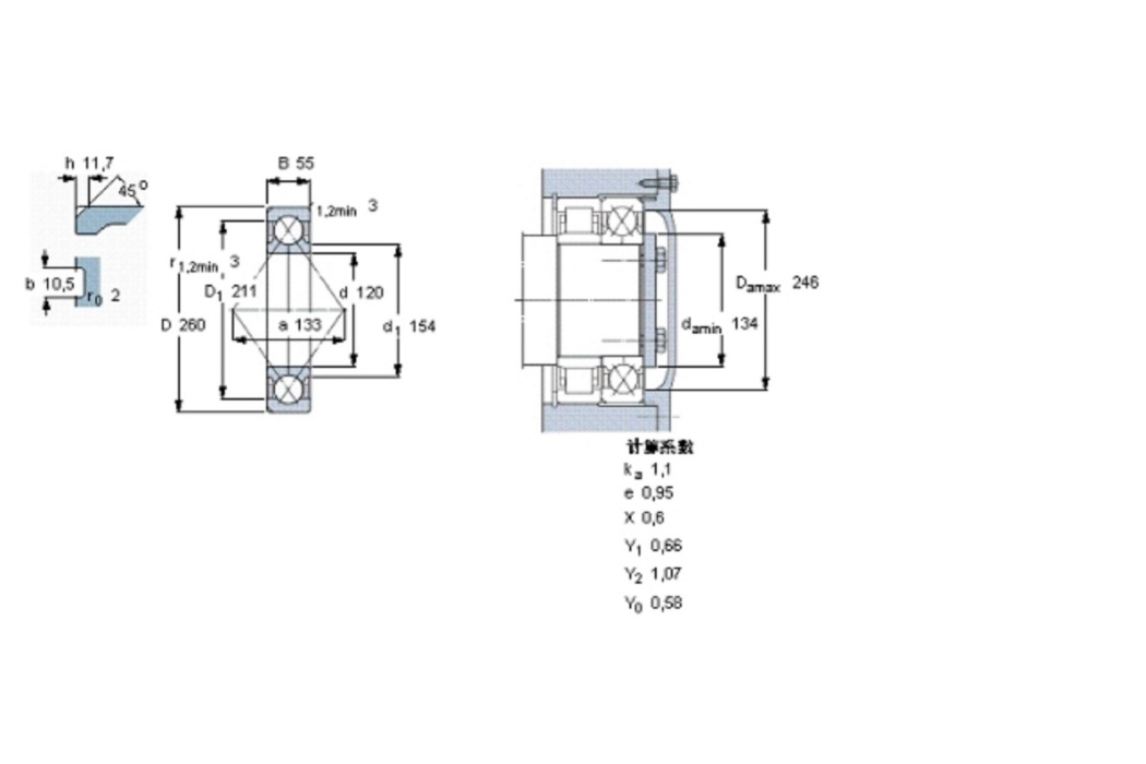 SKF QJ324N2MA軸承